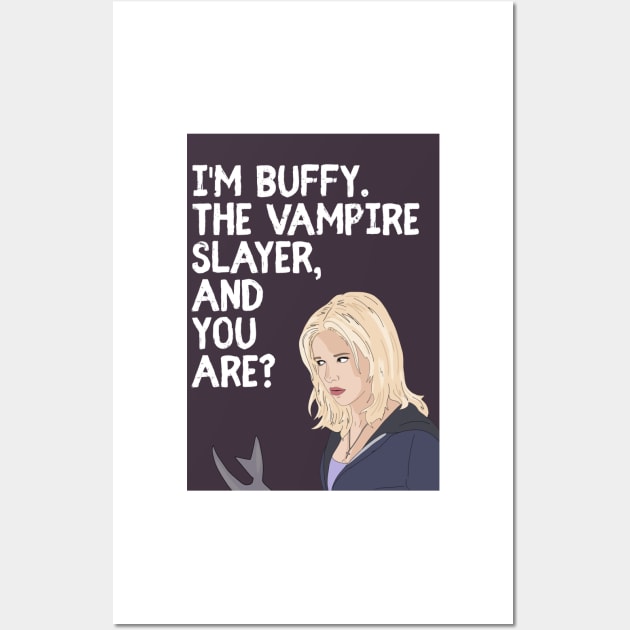 Buffy the Vampire Slayer Wall Art by likeapeach